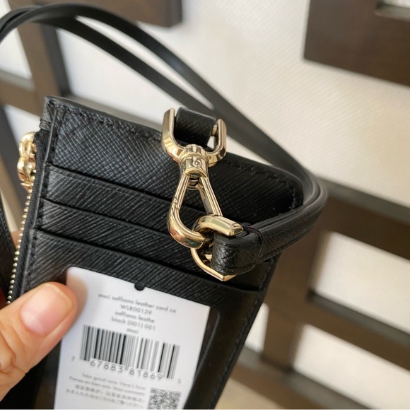 New‼️Kate Spade madison cardcase lanyard KC573 Black - Picture 5 of 6